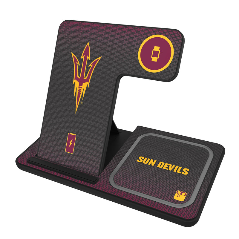 Arizona State University Sun Devils Linen 3 in 1 Charging Station