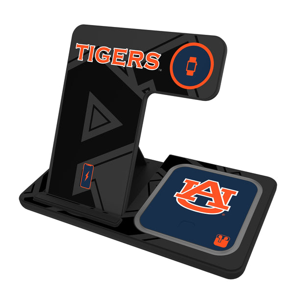 University of Auburn Tigers Monocolor Tilt 3 in 1 Charging Station