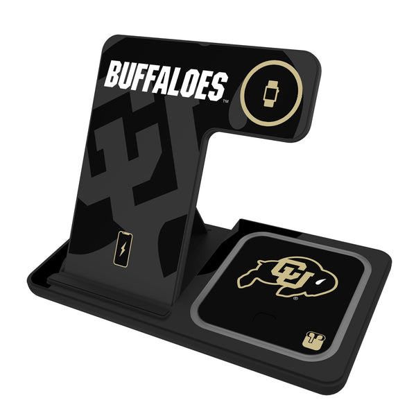 University of Colorado Buffaloes Monocolor Tilt 3 in 1 Charging Station
