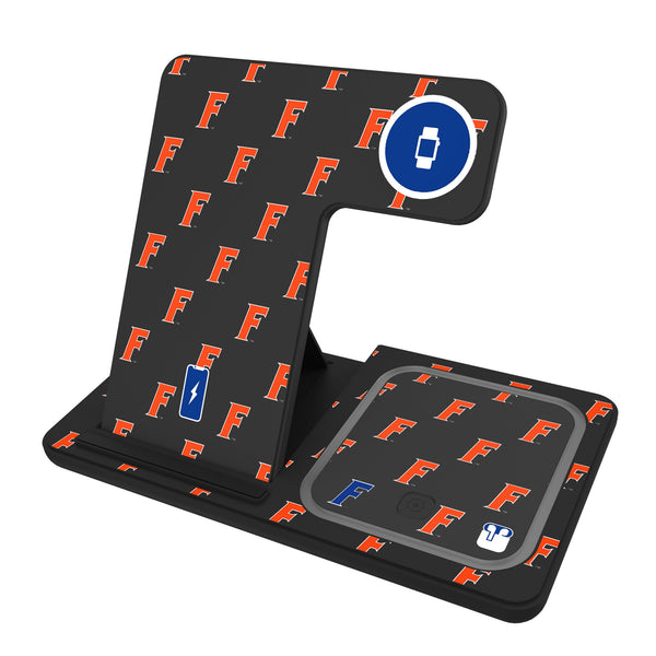University of Florida Gators Fashion Pattern 3 in 1 Charging Station