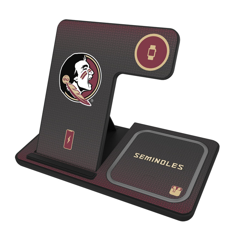 Florida State University Seminoles Linen 3 in 1 Charging Station
