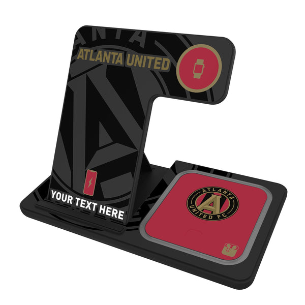 Atlanta United FC Personalized Tilt 3 in 1 Charging Station