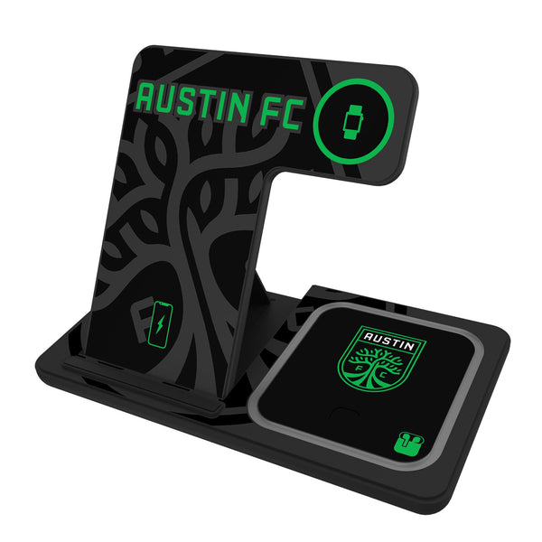 Austin FC Monocolor Tilt 3 in 1 Charging Station
