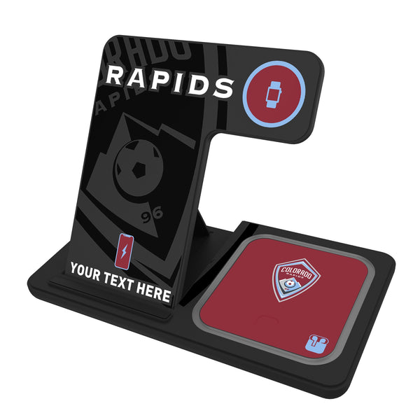 Colorado Rapids Personalized Tilt 3 in 1 Charging Station