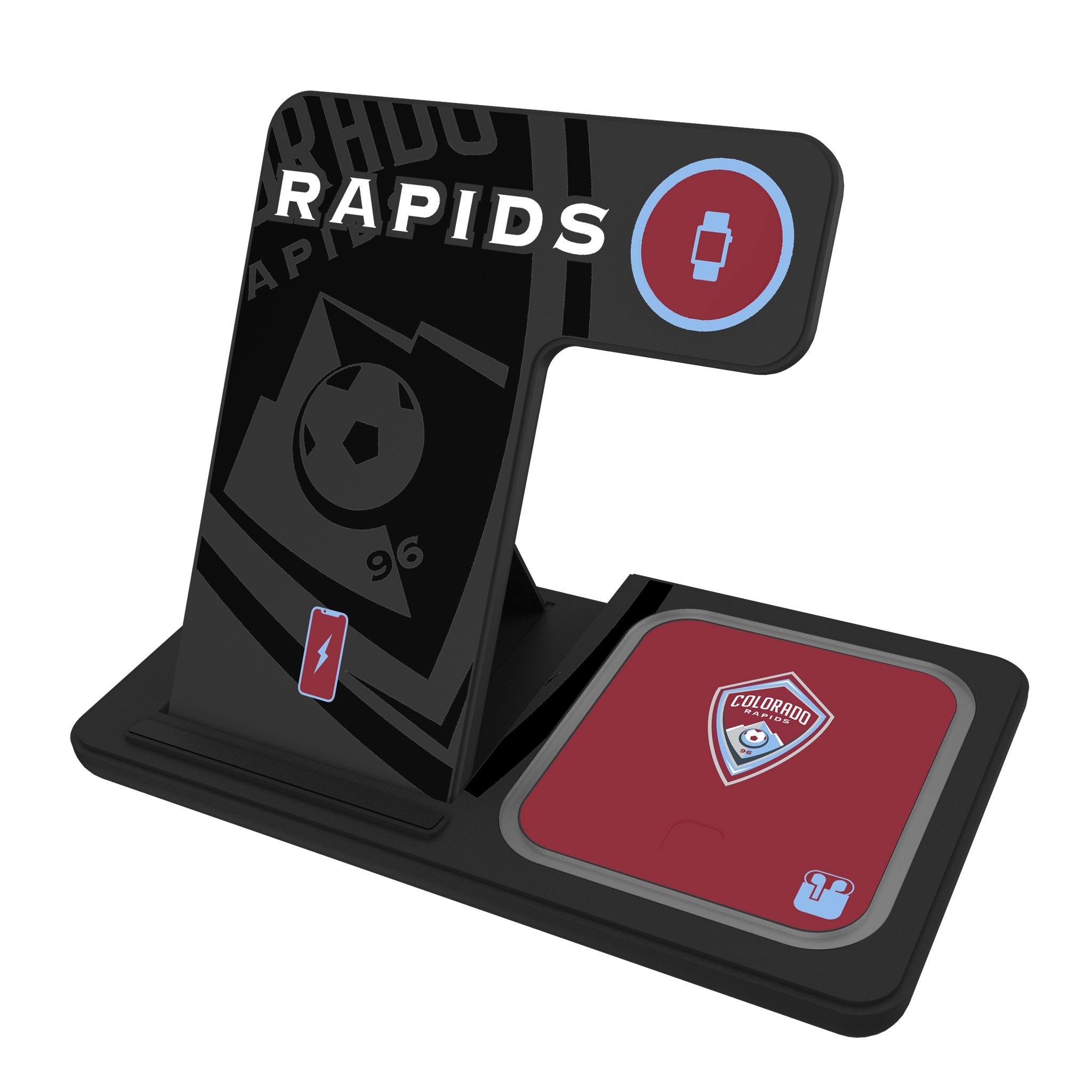 Colorado Rapids Monocolor Tilt 3 in 1 Charging Station