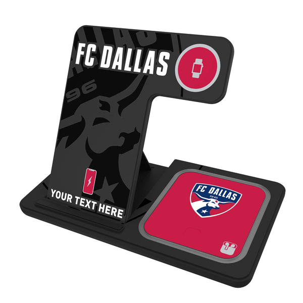 FC Dallas Personalized Tilt 3 in 1 Charging Station