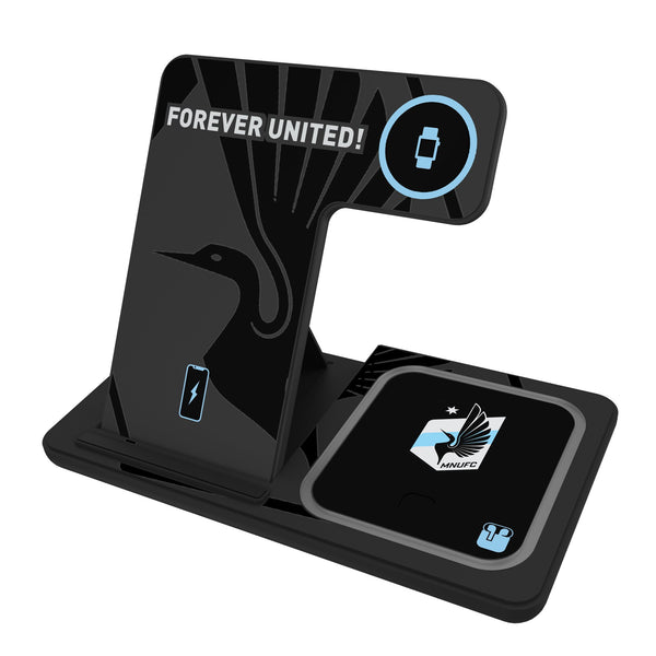 Minnesota United FC Monocolor Tilt 3 in 1 Charging Station
