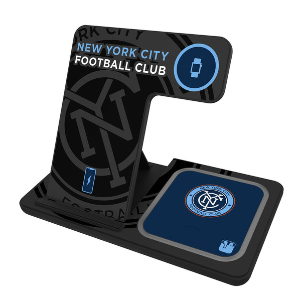 New York City FC Monocolor Tilt 3 in 1 Charging Station