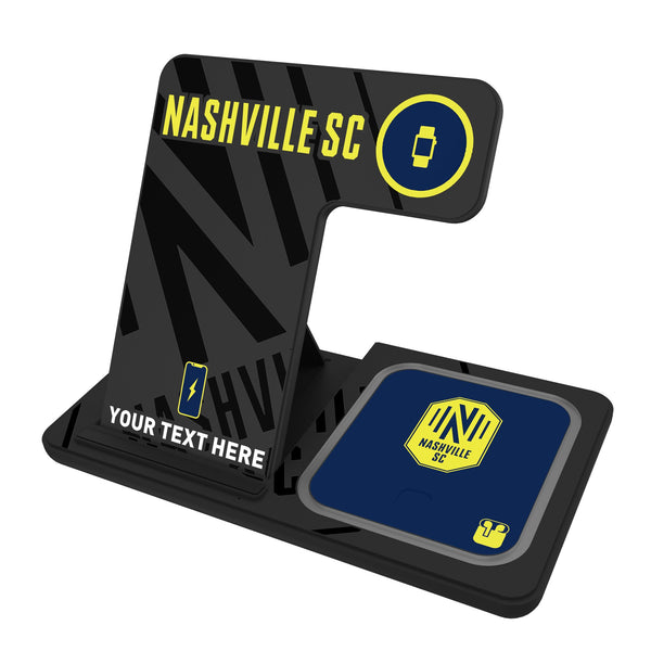 Nashville SC Personalized Tilt 3 in 1 Charging Station
