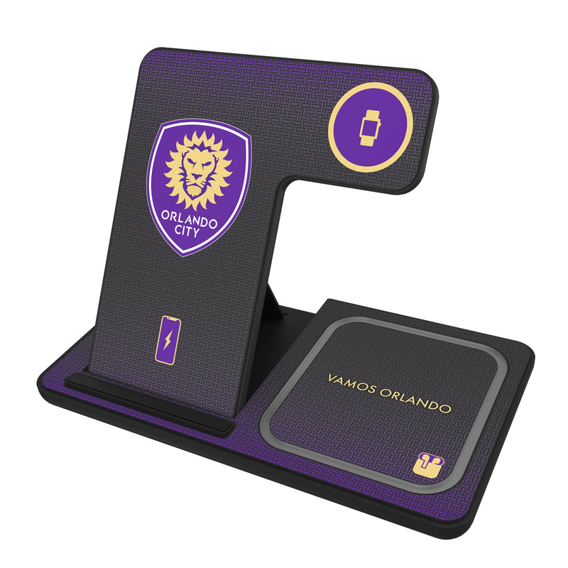 Orlando City Soccer Club Linen 3 in 1 Charging Station