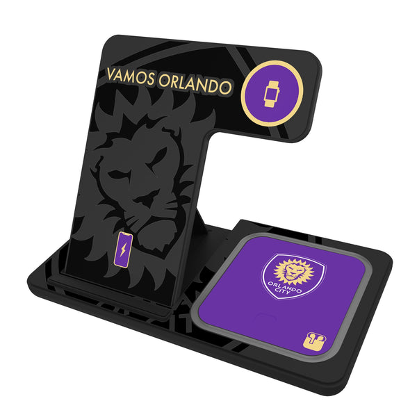 Orlando City Soccer Club Monocolor Tilt 3 in 1 Charging Station