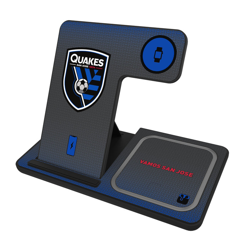 San Jose Earthquakes Linen 3 in 1 Charging Station