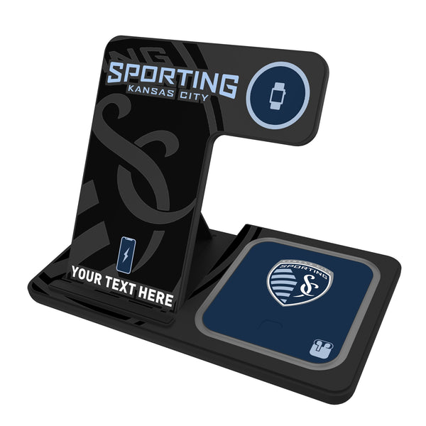 Sporting Kansas City Personalized Tilt 3 in 1 Charging Station