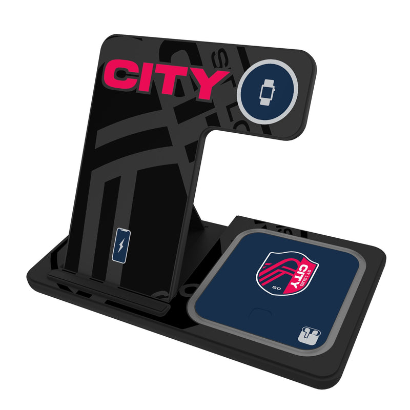 St. Louis CITY SC Monocolor Tilt 3 in 1 Charging Station