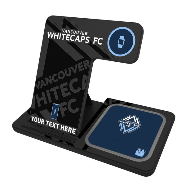 Vancouver Whitecaps Personalized Tilt 3 in 1 Charging Station