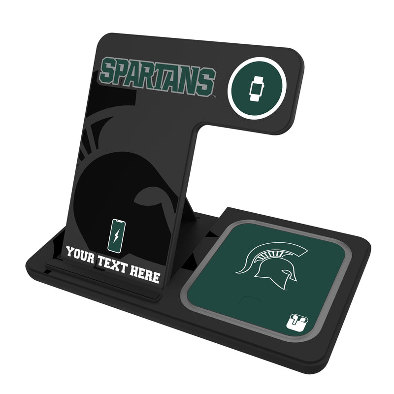 Michigan State University Spartans Personalized Tilt 3 in 1 Charging Station