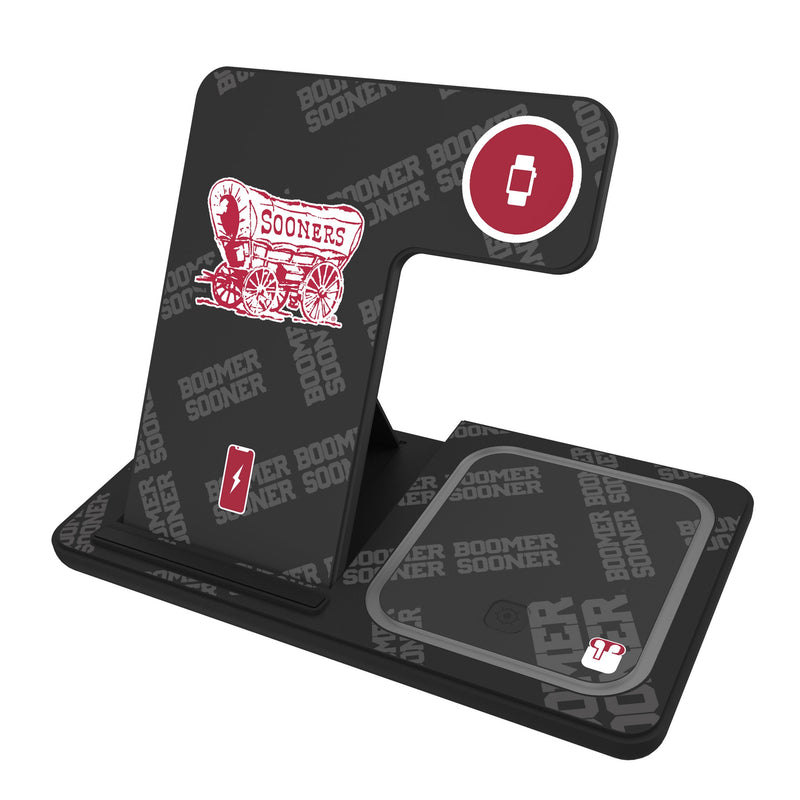 University of Oklahoma Sooners Quadtile 3 in 1 Charging Station