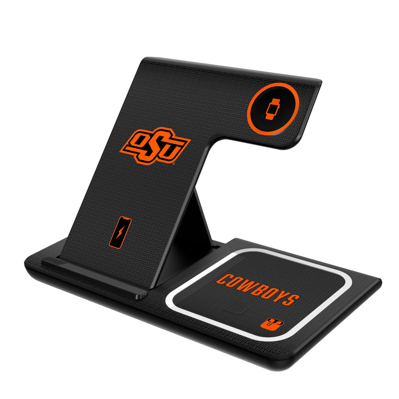 Oklahoma State Cowboys Linen 3 in 1 Charging Station