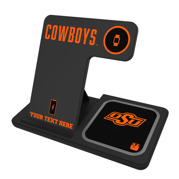 Oklahoma State University Cowboys Personalized Tilt 3 in 1 Charging Station