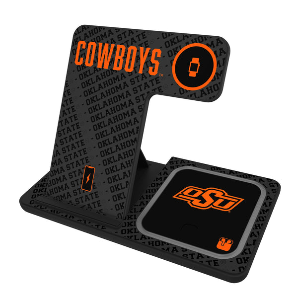 Oklahoma State University Cowboys Monocolor Tilt 3 in 1 Charging Station