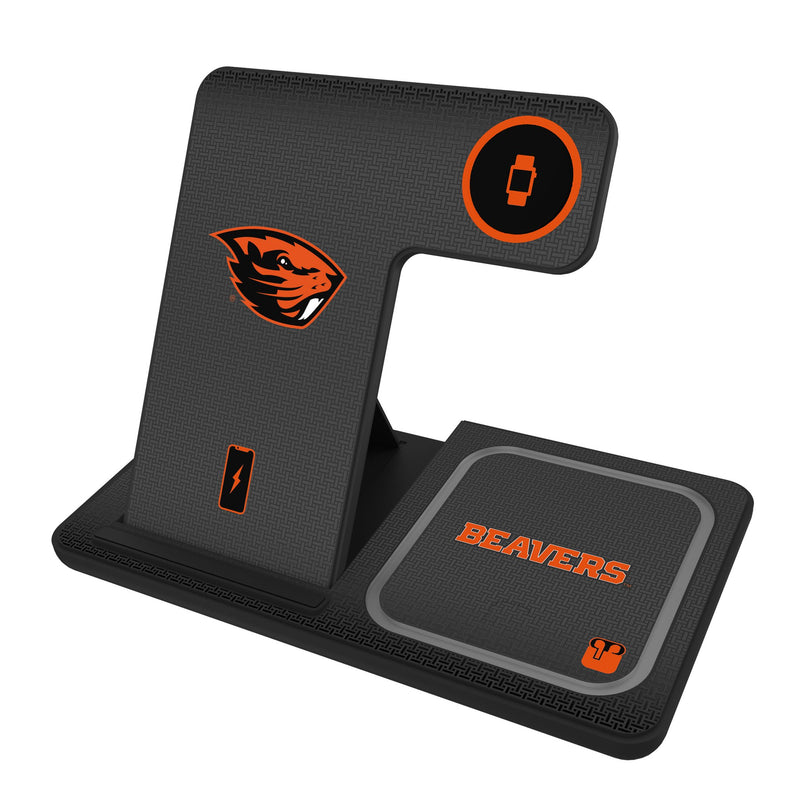 Oregon State University Beavers Linen 3 in 1 Charging Station