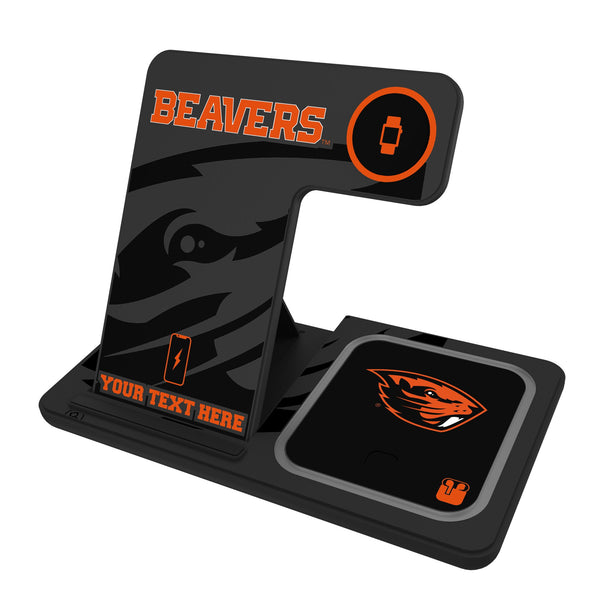 Oregon State University Beavers Personalized Tilt 3 in 1 Charging Station