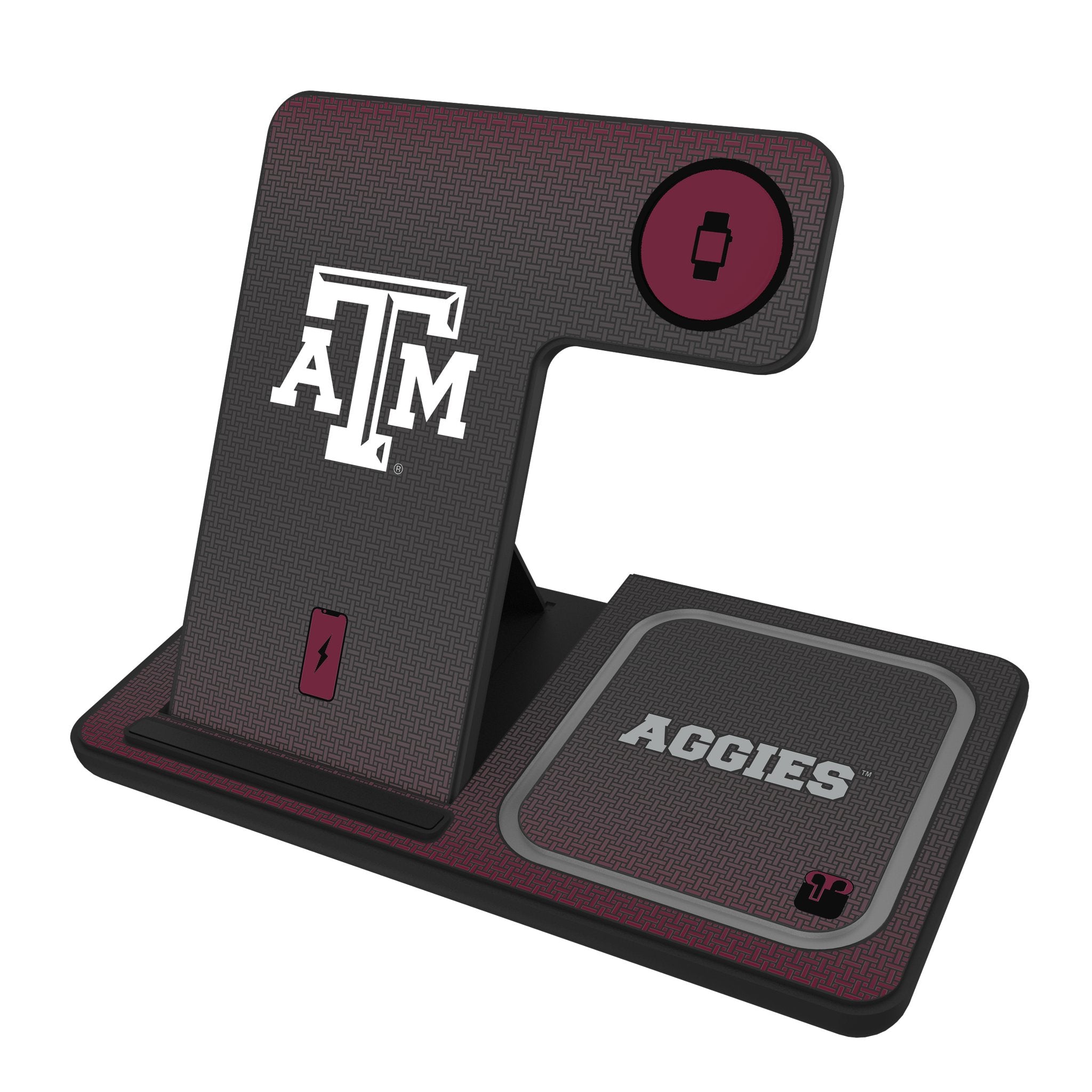 Texas A&M University Aggies Linen 3 in 1 Charging Station