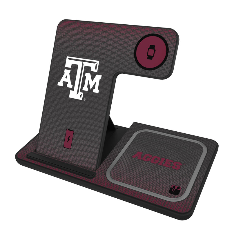 Texas A&M University Aggies Linen 3 in 1 Charging Station