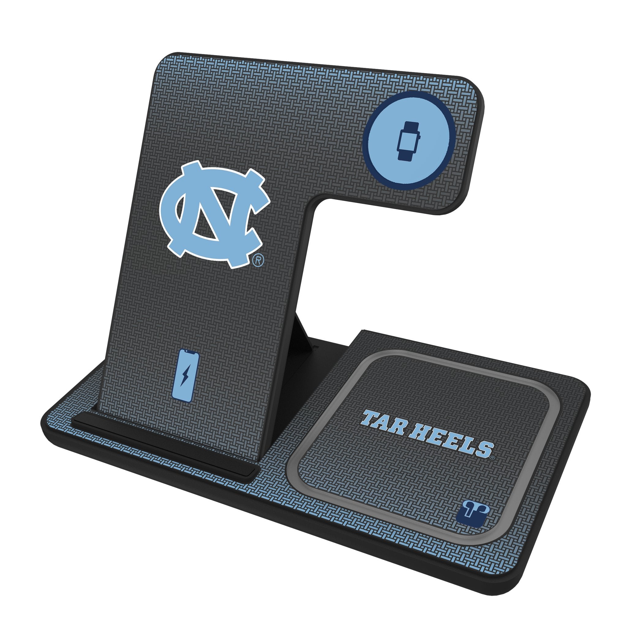 University of North Carolina Tar Heels Linen 3 in 1 Charging Station