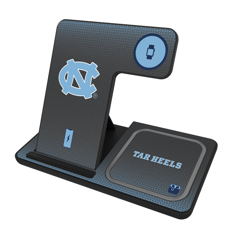 University of North Carolina Tar Heels Linen 3 in 1 Charging Station