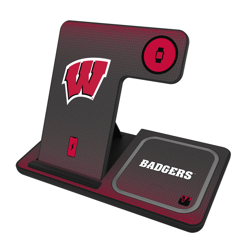 University of Wisconsin Badgers Linen 3 in 1 Charging Station