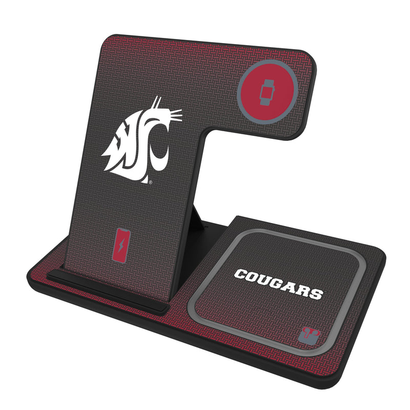 Washington State University Cougars Linen 3 in 1 Charging Station