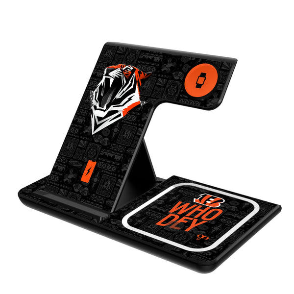Cincinnati Bengals 2024 Illustrated Limited Edition 3 in 1 Charging Station