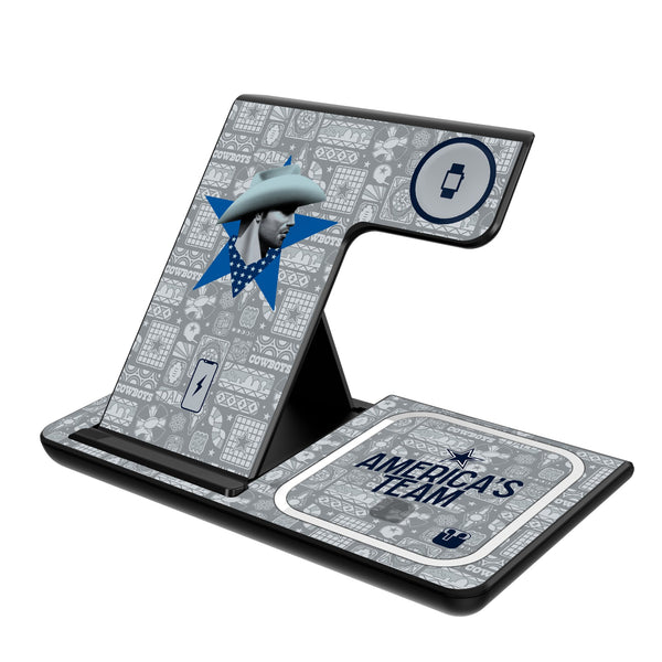 Dallas Cowboys 2024 Illustrated Limited Edition 3 in 1 Charging Station