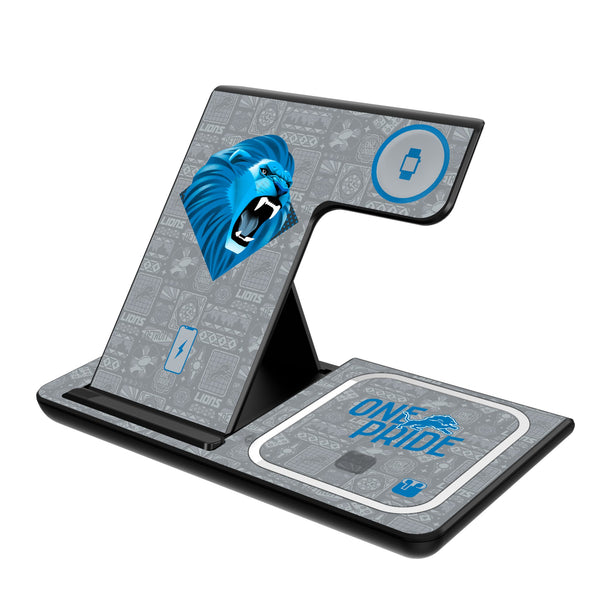 Detroit Lions 2024 Illustrated Limited Edition 3 in 1 Charging Station