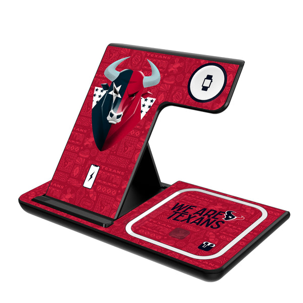 Houston Texans 2024 Illustrated Limited Edition 3 in 1 Charging Station