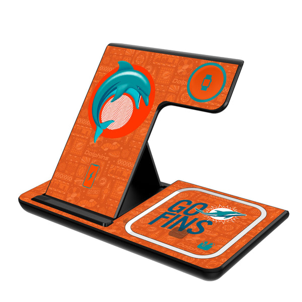 Miami Dolphins 2024 Illustrated Limited Edition 3 in 1 Charging Station