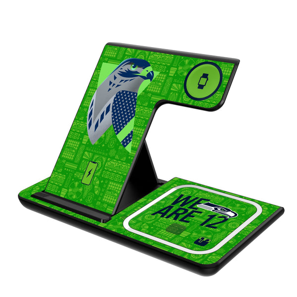 Seattle Seahawks 2024 Illustrated Limited Edition 3 in 1 Charging Station