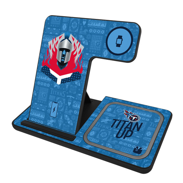Tennessee Titans 2024 Illustrated Limited Edition 3 in 1 Charging Station