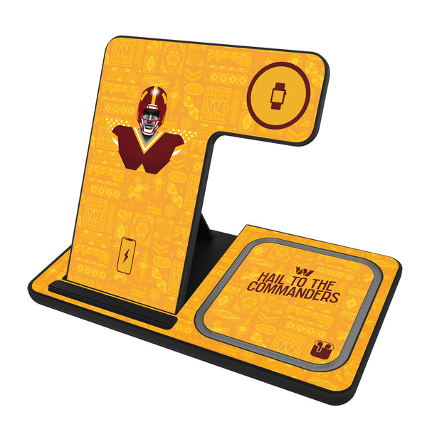 Washington Commanders 2024 Illustrated Limited Edition 3 in 1 Charging Station
