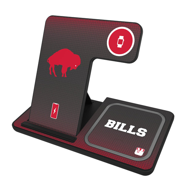 Buffalo Bills Historic Collection Linen 3 in 1 Charging Station