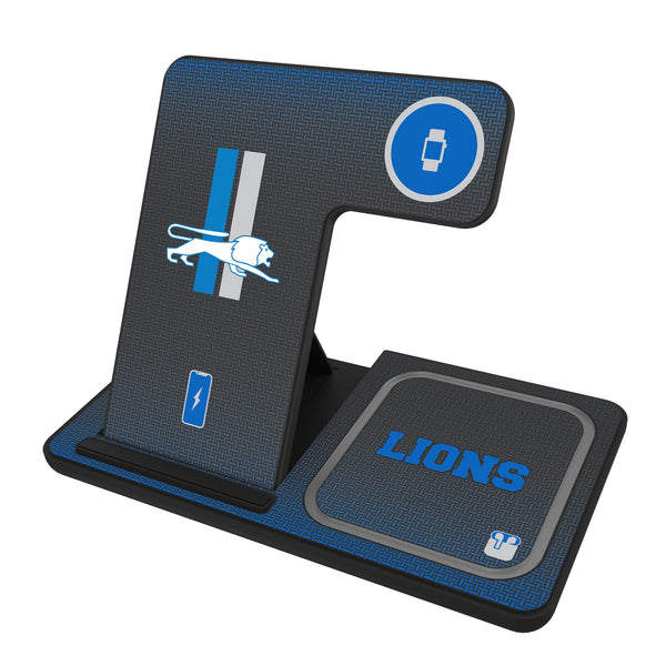 Detroit Lions Retro Linen 3 in 1 Charging Station