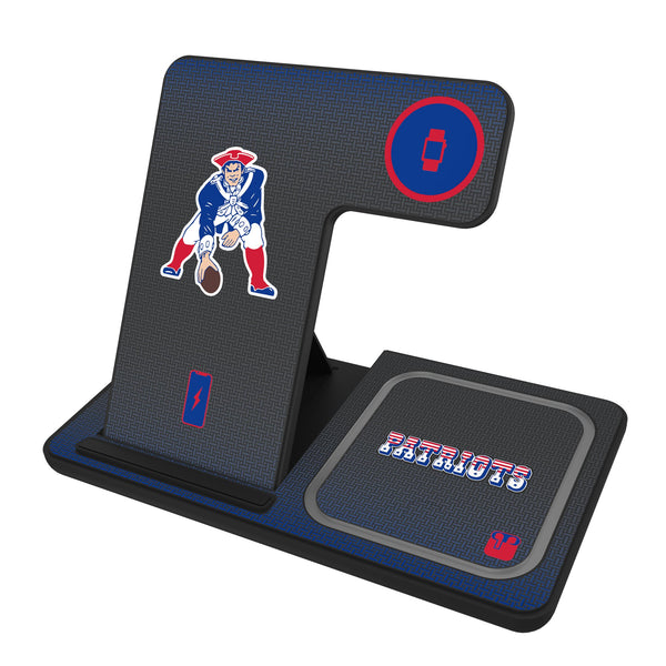 New England Patriots Historic Collection Linen 3 in 1 Charging Station