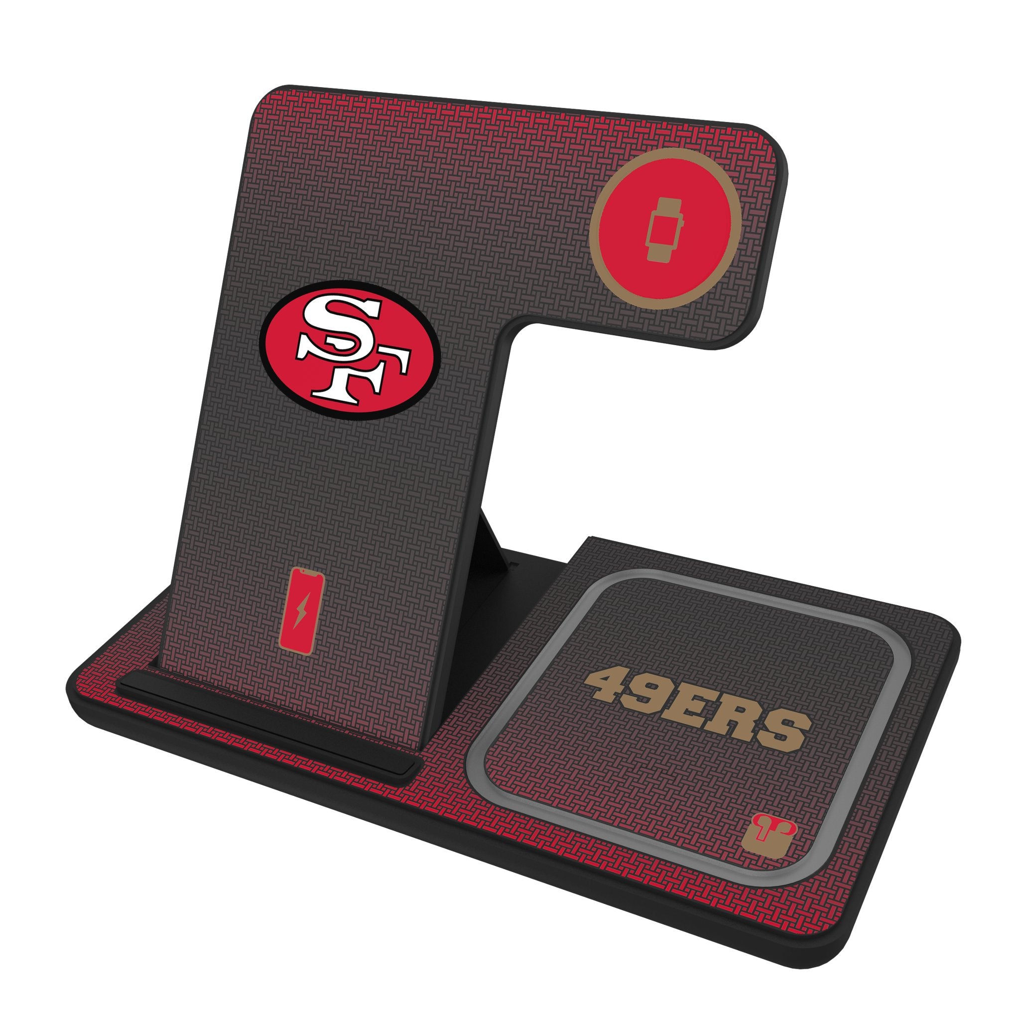 San Francisco 49ers Historic Collection Linen 3 in 1 Charging Station