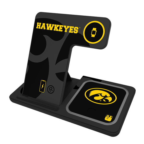 University of Iowa Hawkeyes Monocolor Tilt 3 in 1 Charging Station