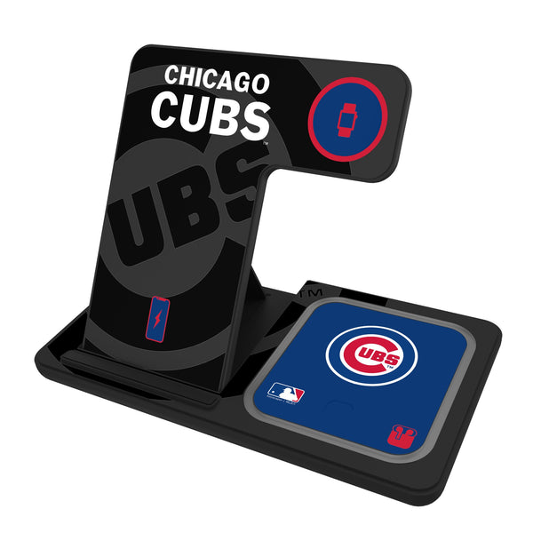 Chicago Cubs Monocolor Tilt 3 in 1 Charging Station