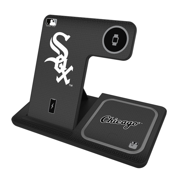 Chicago White Sox Linen 3 in 1 Charging Station
