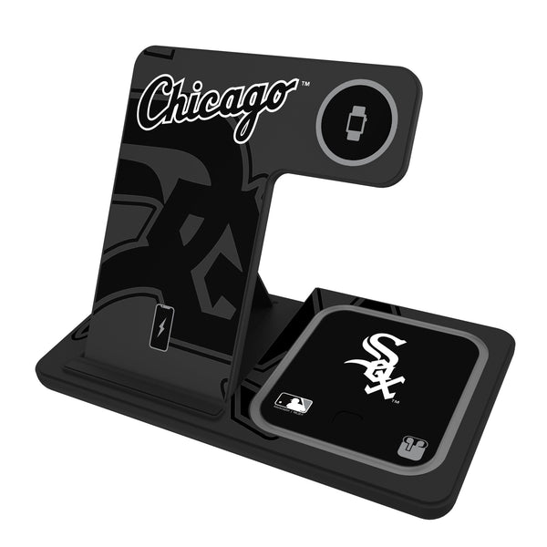 Chicago White Sox Monocolor Tilt 3 in 1 Charging Station