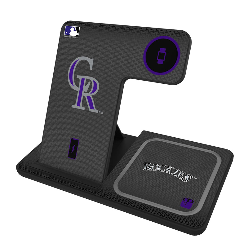 Colorado Rockies Linen 3 in 1 Charging Station