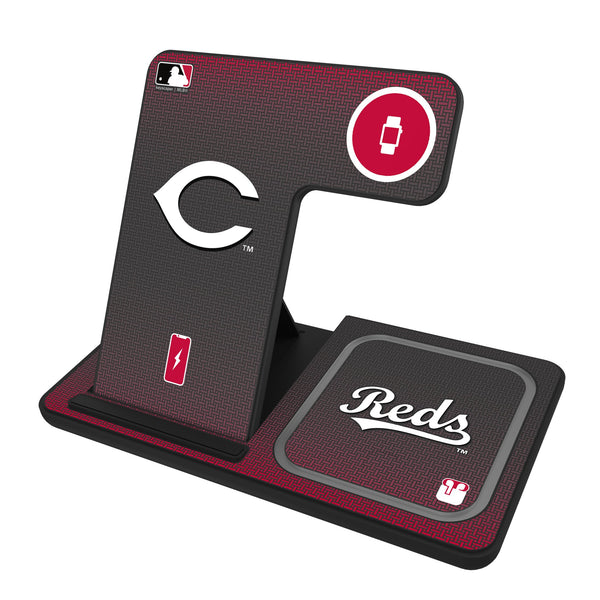 Cincinnati Reds Linen 3 in 1 Charging Station